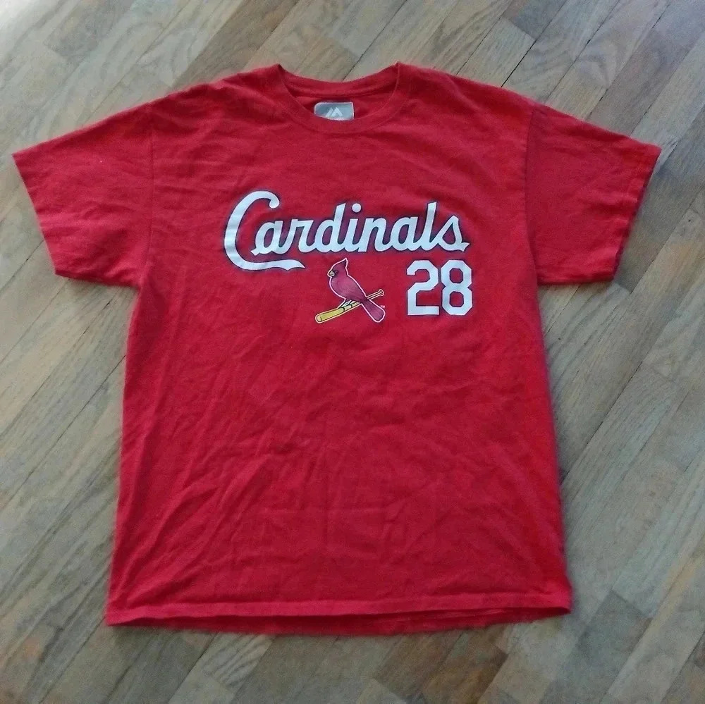 MLB Majestic St Louis Cardinals Nolan Arenado #28 Shirt Large